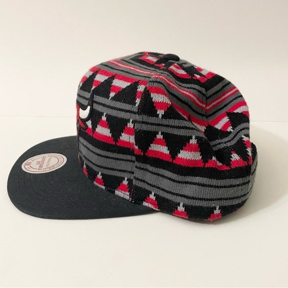 Chicago Bulls Snapback Hat Southwest Aztec Mitchell And Ness Cap - Picture 3 of 16